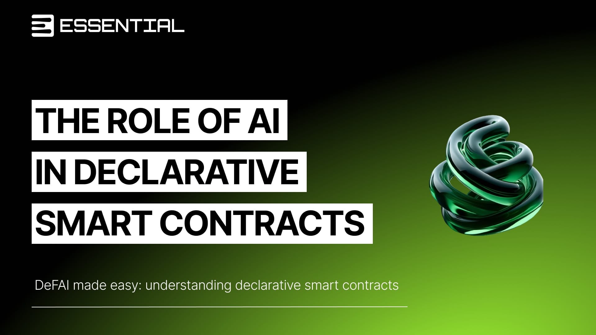 DeFAI Made Easy: The Role of AI in Declarative Smart Contracts